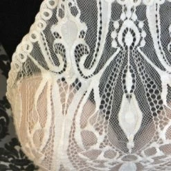 Something Blue WEDDING DRESSES Wilderly Bride F153 Size 10 Nude And Ivory Lace Highneck Fit & Flare