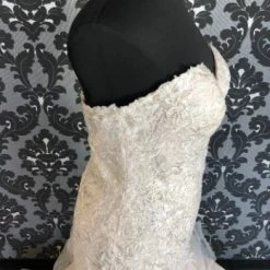 Something Blue WEDDING DRESSES Stella York 6750 Sequin Lace/Horsehair AS IS LARGE HOLE IN BACK LACE MESH