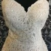 Something Blue Wedding Mori Lee Women's Ivory/ Champagne Lace And Tulle Ballgown Wedding Dress Size 12