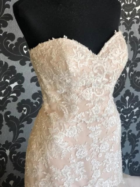 Something Blue Stella York STORMY Women's Wedding Dress Lace Ivory/Champagne Size 14 5 Something Blue Stella York STORMY Women's Wedding Dress Lace Ivory/Champagne Size 14