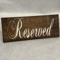 Something Blue DECOR Sign Wood/Vinyl Brown/White Size 13.5"x5.5" SIGNS