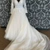 Something Blue Madison James MJ617 Ivory Tulle And Sequin Lace Ballgown With Long Sleeves WEDDING DRESSES