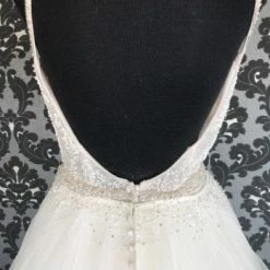 Something Blue Allure 9707T Women Wedding Dress Beads/Tulle Ivory Size 12 WEDDING DRESSES