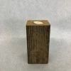 Something Blue Tea Light Holder Wood Size 6" WOOD DECOR