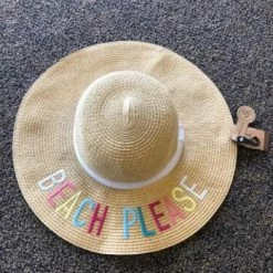 Something Blue CC ST-2017 Floppy Sun Hat Straw