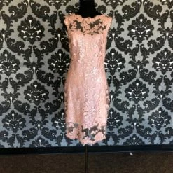 Something Blue FORMAL/MOTHER'S DRESSES Tadashi Shoji Formal Size 8P Sequin/Lace Mauve