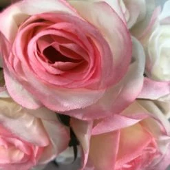 Something Blue DECOR Bouquet Size 10" Floral White/Green/Blush FLORAL