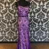 Something Blue MacDuggal Size 4 Purple Lace 2 Piece Prom Dress