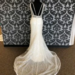 Something Blue Allure Bridal Disney "Ariel" Size 14 Ivory Sequin Fit & Flare 13 Something Blue Allure Bridal Disney