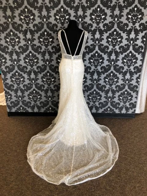 Something Blue Allure Bridal Disney "Ariel" Size 14 Ivory Sequin Fit & Flare 8 Something Blue Allure Bridal Disney "Ariel" Size 14 Ivory Sequin Fit & Flare
