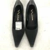 Something Blue Nina Women's Shoe Black Size 7.5 Satin