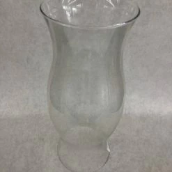 Something Blue Hurricane Size 14" Glass Clear Hourglass VASES DECOR