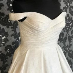 Something Blue Private Label Women Wedding Dress Jacquard Ivory Size 30 A-line WEDDING DRESSES