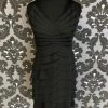 Something Blue FORMAL/MOTHER'S DRESSES Dress Barn Women Formal Chiffon Black Size 12