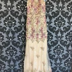 Something Blue Size 4 Gold Dave & Johnny Tulle & Lace