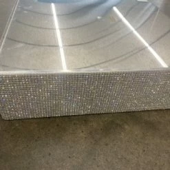 Something Blue Diamond Party Confetti Cake Stand Metal/Rhinestone Silver (Local Pickup Only)