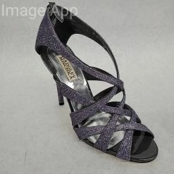 Something Blue NEW ARRIVALS Badgley Mischka MP2183 Heels Glitter Charcoal Size 9M SHOES