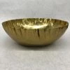 Something Blue Bowl Metal Gold Size 3.5" X 11" CENTERPIECES DECOR