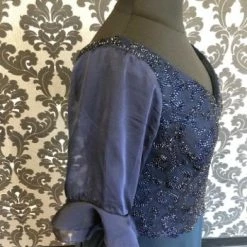 Something Blue Stacey's Size 18 Navy Chiffon And Rhinestone Formal FORMAL/MOTHER'S DRESSES