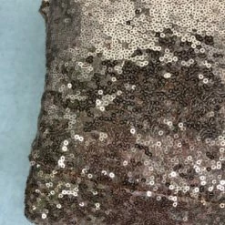 Something Blue Table Linen Size 120"x128" Sequin Rose Gold TABLE LINENS DECOR