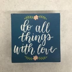 Something Blue Wedding Hello Spring Decor Sign Wood/Metal Teal/Blush/White/Green SIGNS