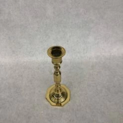 Something Blue Taper Candle Holder Size 7.5" Metal Brass CANDLES