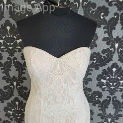 Something Blue Maggie Sottero MS8MZ494 Philomena Wedding Dress Lace Blush Size 10 WEDDING DRESSES