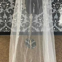 Something Blue 60-6248 Ivy Veil Tulle/Embroidery Light Ivory Size Cathedral VEILS