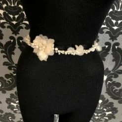 Something Blue Marionat 1059 Belt Pearl Ivory BELTS