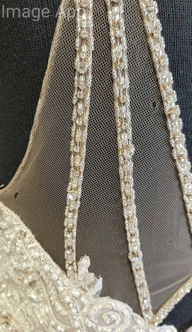 Something Blue Essense Of Australia D2409 Women Wedding Dress Sequin Tulle WEDDING DRESSES 8 Something Blue Essense Of Australia D2409 Women Wedding Dress Sequin Tulle WEDDING DRESSES