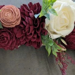 Something Blue LOCAL PICK UP ONLY Wreath Size 40" Floral/Greenery Blush/Burgundy/Green FLORAL