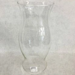 Something Blue Vase Size 11.5" Glass Clear Hurricane VASES DECOR