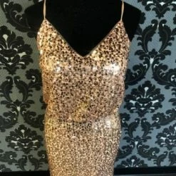 Something Blue NEW ARRIVALS Eva 3378 Sequin Rosegold Size M ORDER ONLY