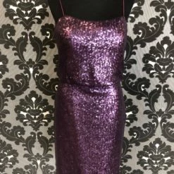 Something Blue Emma Mae Bridal 30722 Women's Formal Sequin Aubergine Size 10