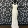 WEDDING DRESSES Size 8 Ivory/Champagne Maggie Sottero Lace Sleeveless Sheath