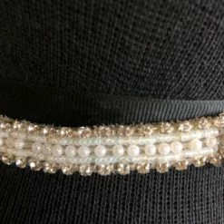 Something Blue Justin Alexander 88107B Belt Rhinestone/Pearl Silver Size 14