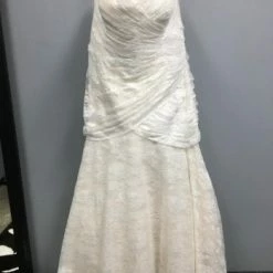 Something Blue Mori Lee Women Wedding Dress Lace Ivory/Creme Size 28W Strapless WEDDING DRESSES