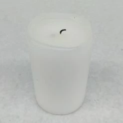 Something Blue Pillar Candle Wax White Size 4" CANDLES DECOR