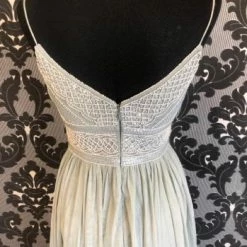 Something Blue Adrianna Papell AP1E201487 Formal Tulle Light Sage Size 4 FORMAL DRESSES