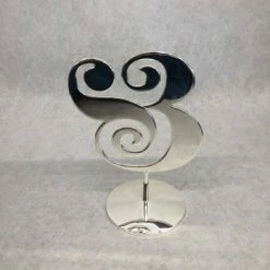 Something Blue Kate Spade & Cake Topper Metal Silver Size 7.5" DECOR