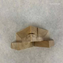 Something Blue Wood Decor Wood Brown Size 6.5"x2.25"x5.5" WOOD DECOR