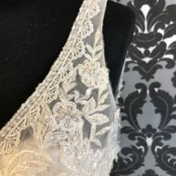 Something Blue Mori Lee 6923 Size 8 Ivory Tulle And Lace Plunging V-neck A-line WEDDING DRESSES