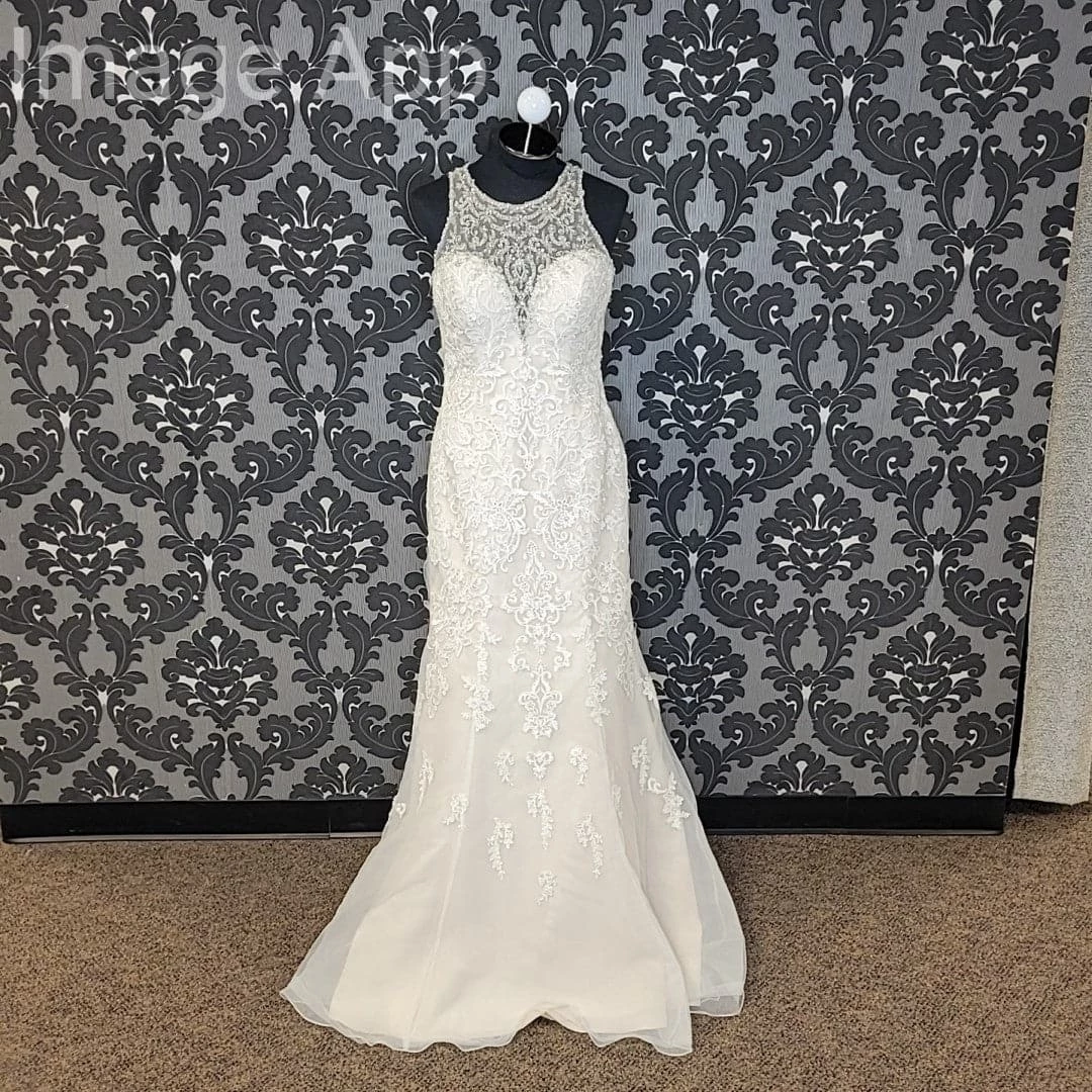 Something Blue Stella York 6435 Wedding Dress Lace Ivory/Moscato AS IS LARGE HOLES IN HIPS 3 Something Blue Stella York 6435 Wedding Dress Lace Ivory/Moscato AS IS LARGE HOLES IN HIPS