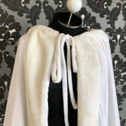 Something Blue NEW ARRIVALS Cape Faux Fur Ivory Size One Size Bridal Cape ACCESSORIES