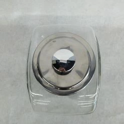 Something Blue Candy Dish Size 1gal Glass/Metal Clear/silver CONTAINER DECOR