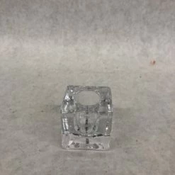 Something Blue Richland Taper Candle Holder Glass Clear Size 1.5