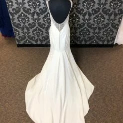 Something Blue Maggie Sottero MS7MC923 Wedding Dress Crepe Ivory Size 10 Sheath 7 Something Blue Maggie Sottero MS7MC923 Wedding Dress Crepe Ivory Size 10 Sheath