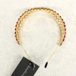 Something Blue Sophia Collection Headband Rhinestone Red/Gold NEW ARRIVALS