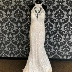 Something Blue Allure Bridal C525 Women Wedding Dress Embroidered Lace Size 12 WEDDING DRESSES
