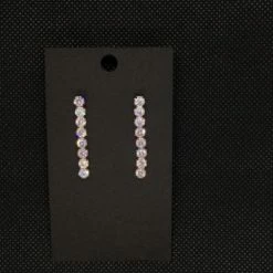 Something Blue Wedding E0100S-CR-ORG Jewelry Cubic Zirconia Rose Gold Earrings JEWELRY